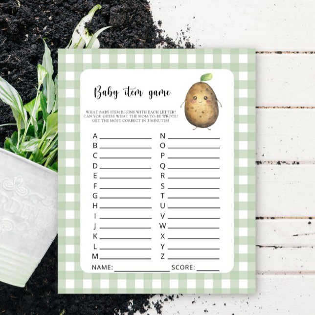 Potato Baby Item Game. Baby Shower Game (Creator Uploaded)