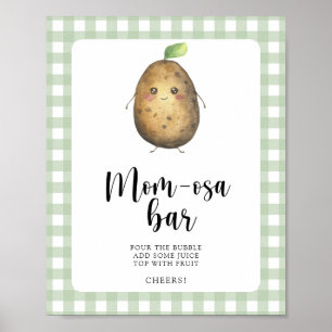 Potato baby shower - Momosa bar Poster