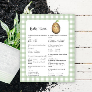Potato - Baby Trivia   Baby Shower Game