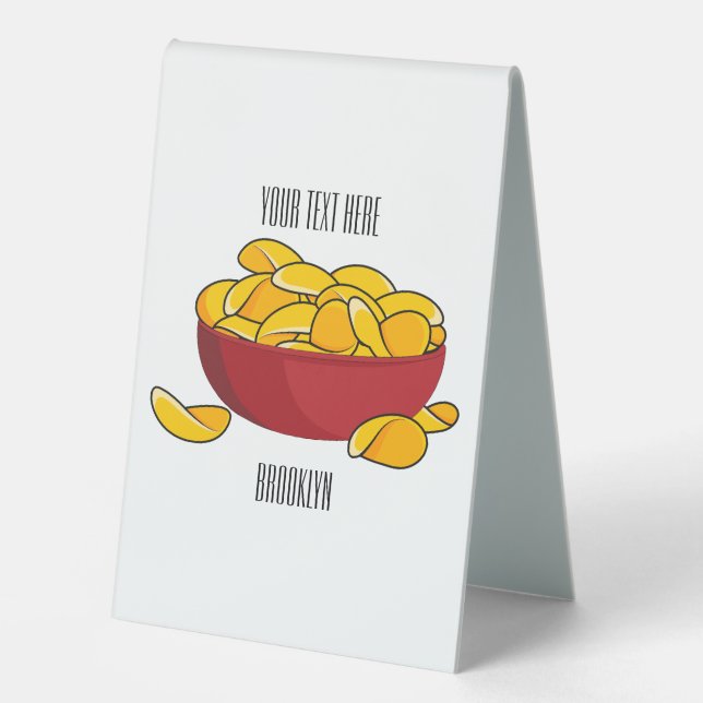 Potato chip cartoon illustration  (Front)