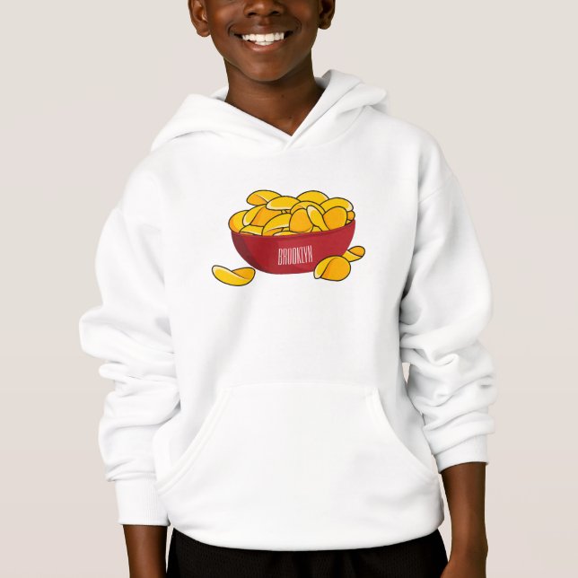 Potato chip cartoon illustration  (Front)