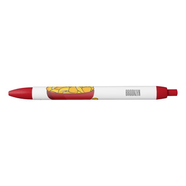 Potato chip cartoon illustration  black ink pen (Front)