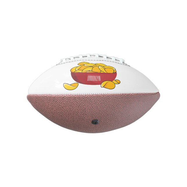 Potato chip cartoon illustration  football (Rotated 270)
