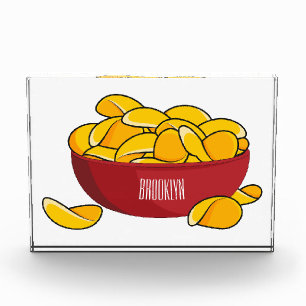 Potato chip cartoon illustration  photo block