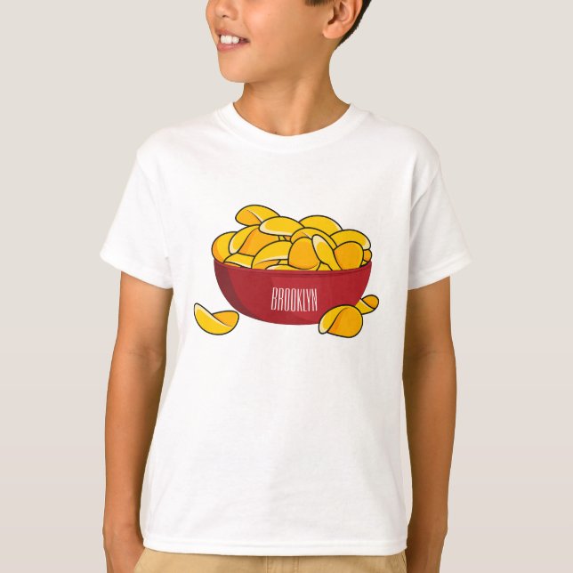 Potato chip cartoon illustration  T-Shirt (Front)