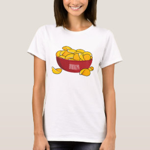 Potato chip cartoon illustration  T-Shirt