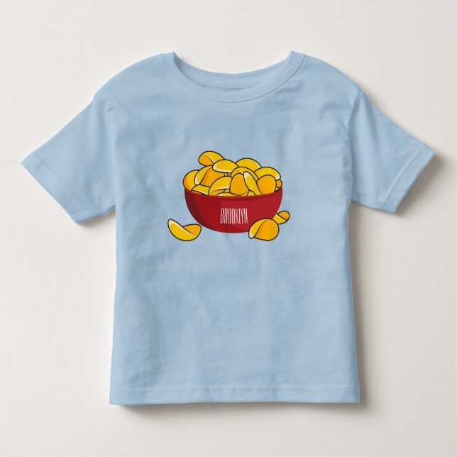 Potato chip cartoon illustration  toddler T-Shirt (Front)