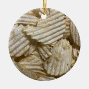 Potato Chips Ceramic Ornament