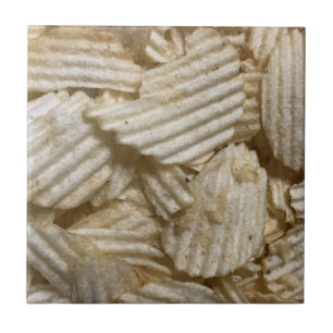 Potato Chips Ceramic Tile