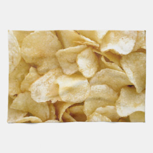 Potato chips junk food gifts tea towel