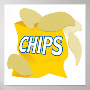 potato chips poster