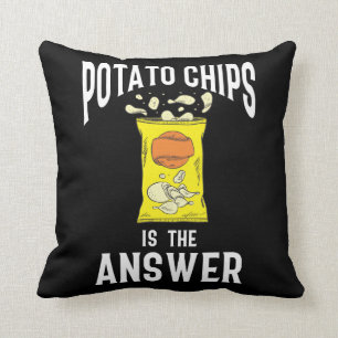 Potato Chips Snack Fast Food Potatoes lover Cushion