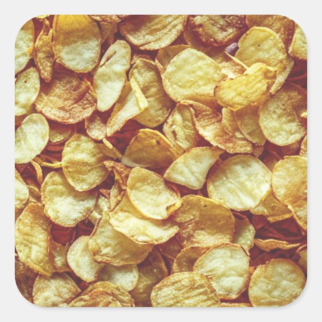 Potato Chips Square Sticker (Front)