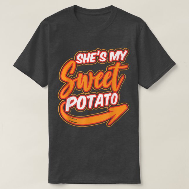 Potato Couples Cuisine Dishes Lover Fan Tasty  T-Shirt (Design Front)