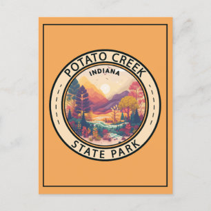 Potato Creek State Park Indiana Emblem Postcard