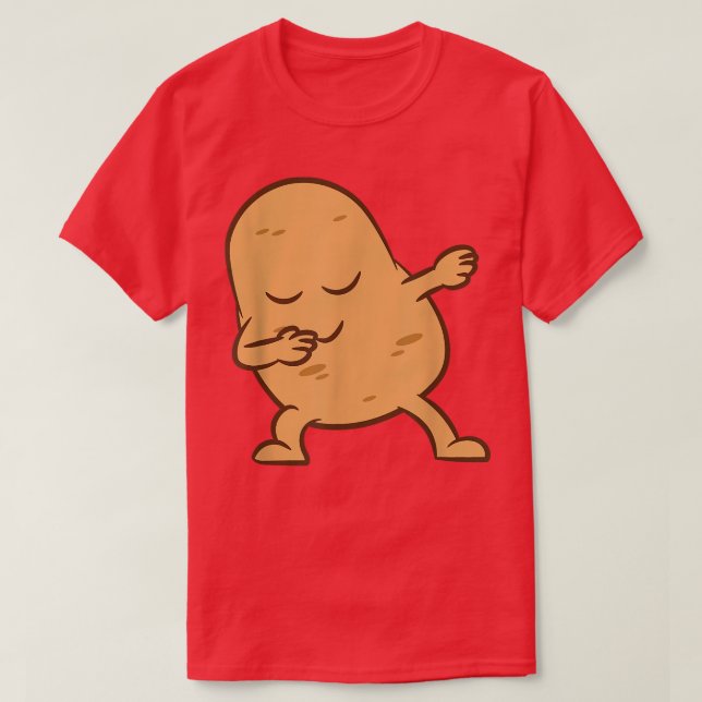 Potato Dabbing Potato Vegetable Love Potatoes  T-Shirt (Design Front)