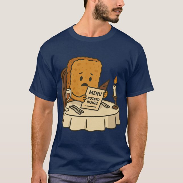Potato Dilemma Hash Brown Scare T-Shirt (Front)