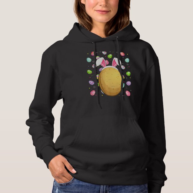 Potato  Easter Egg Funny Potato Easter Sunday Hoodie (Front)
