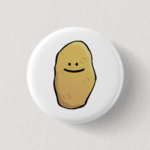 Potato Emoticon 3 Cm Round Badge