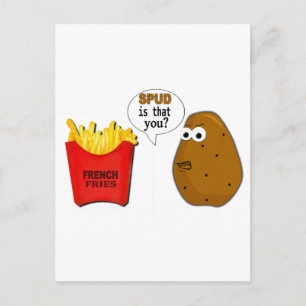 Potato French Fries is that you? Postcard