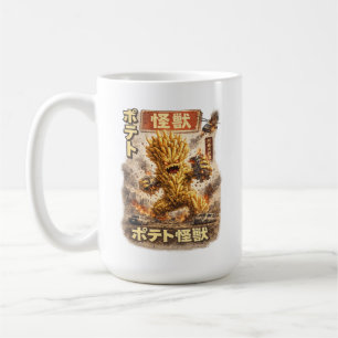 Potato Kaiju – Retro Japanese Monster Poster Coffee Mug