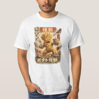 Potato Kaiju – Retro Japanese Monster Poster T-Shirt