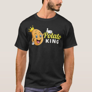 Potato King Potato Fries Lover Hash Brown comes T-Shirt