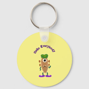 Potato monster key ring