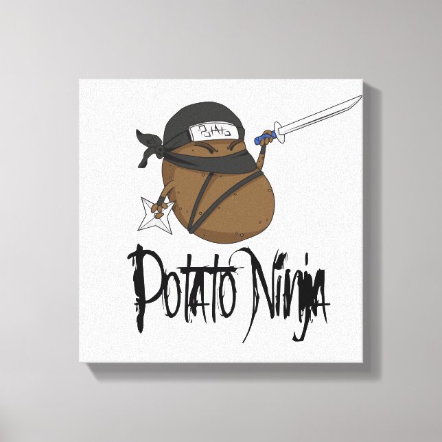 Potato Ninja Canvas Print (Front)