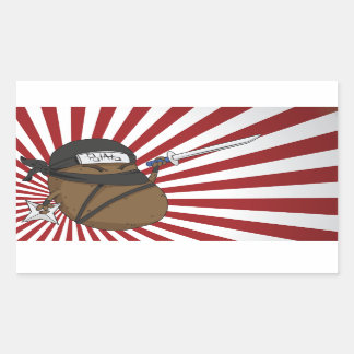 Potato Ninja Rectangular Sticker