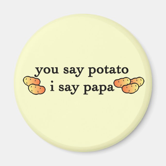 Potato Papa Magnet (Front)