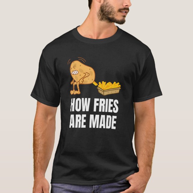Potato Pooping Fries T-Shirt (Front)