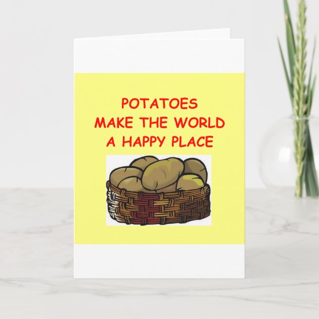 potato potatoes card (Front)