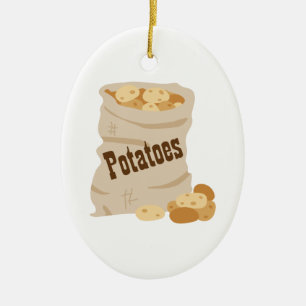 Potato Sack Ceramic Tree Decoration
