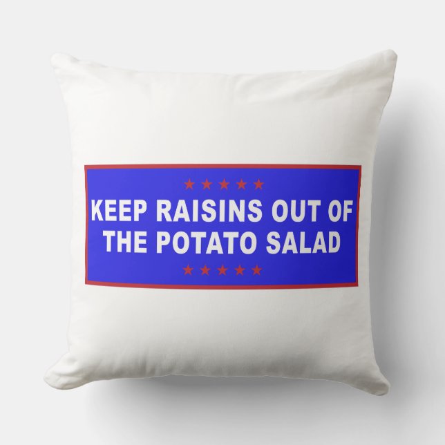Potato Salad Funny Meme Cushion (Front)
