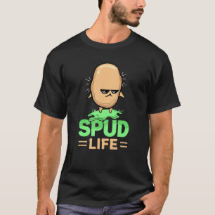 Potato Spud Life Vegan Food Potatoes Vegetarian T-Shirt