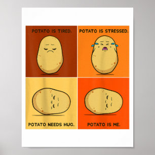 Potato Spud Root Vegetable Tater Vegan Lover Keto Poster