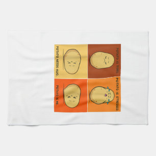 Potato Spud Root Vegetable Tater Vegan Lover Keto Tea Towel
