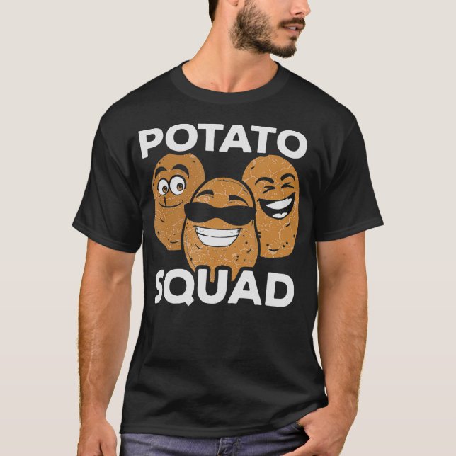 Potato Squad  Cute Funny Potato  Lover Gift  T-Shirt (Front)