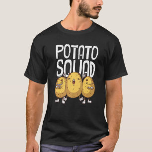 Potato Squad For Men Women Cool Vegetarian Team T-Shirt