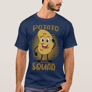 POTATO SQUAD Funny Smiling Vegetarian Matching Pot T-Shirt