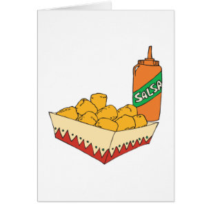 potato tater tots with salsa