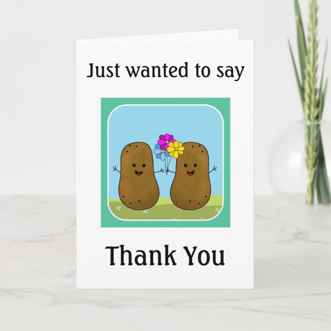 Potato Thank You Card (Front)