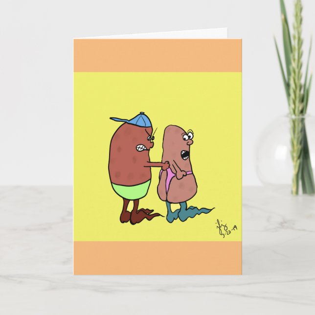 Potato Wedgies greeting card (Front)