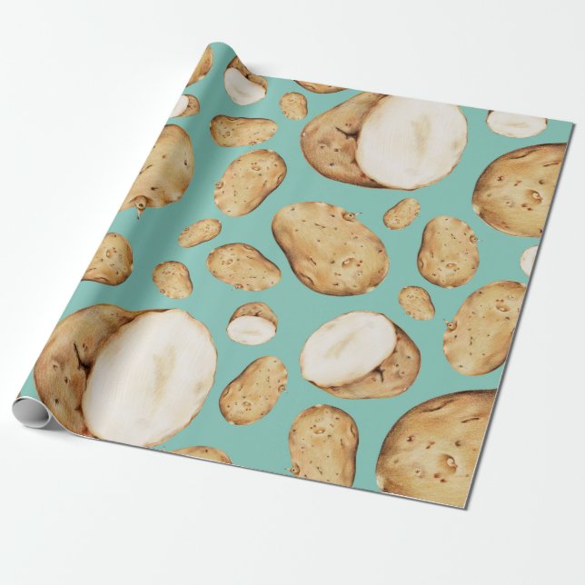 Potato Wrapping Paper (Unrolled)