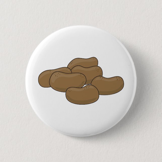 Potatoes 6 Cm Round Badge (Front)