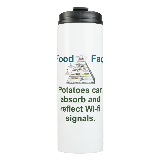Potatoes Can Absorb And Reflect - Food Fact Thermal Tumbler (Front)