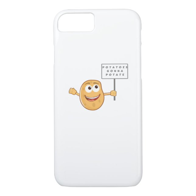 Potatoes Gonna Potate (Vegetable Potato Pun) Class Case-Mate iPhone Case (Back)