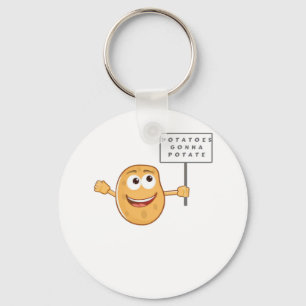 Potatoes Gonna Potate (Vegetable Potato Pun) Class Key Ring