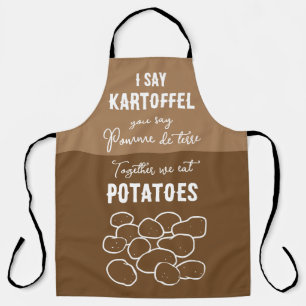 Potatoes pomme de terre kartoffel fun  apron